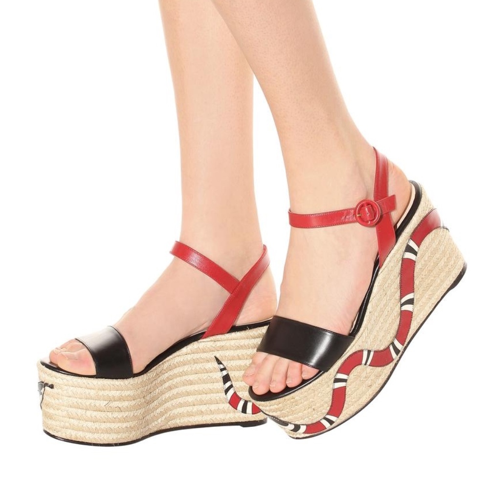 Gucci Snake Wedges